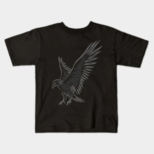 Flying Eagle, grey Kids T-Shirt